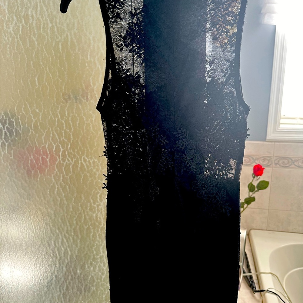 Black lace dress wore on vacation. Looked super cute
